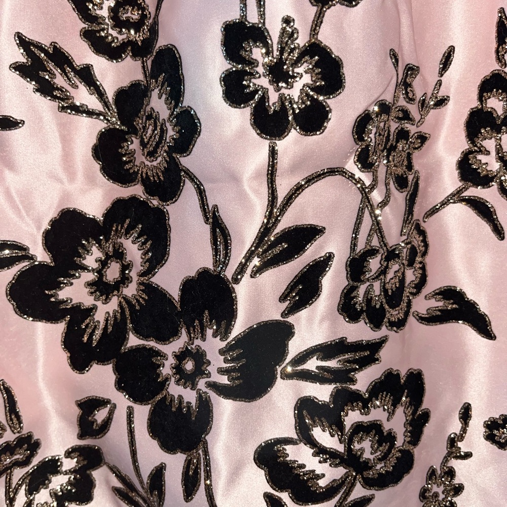Rare Editions Girls Party Dress | Size 14 | Velvet & Satin | Rose Gold Glitter - Picture 13 of 17